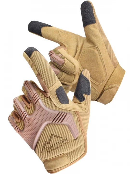 Foto van product normani Vingerhandschoenen 'ARMY' beige / pink / zwart