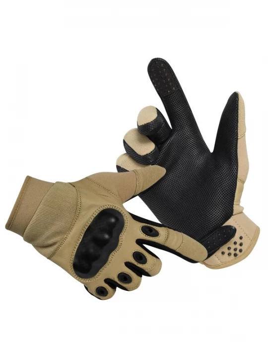 Foto van product normani Vingerhandschoenen ' Delta Force ' beige / zwart