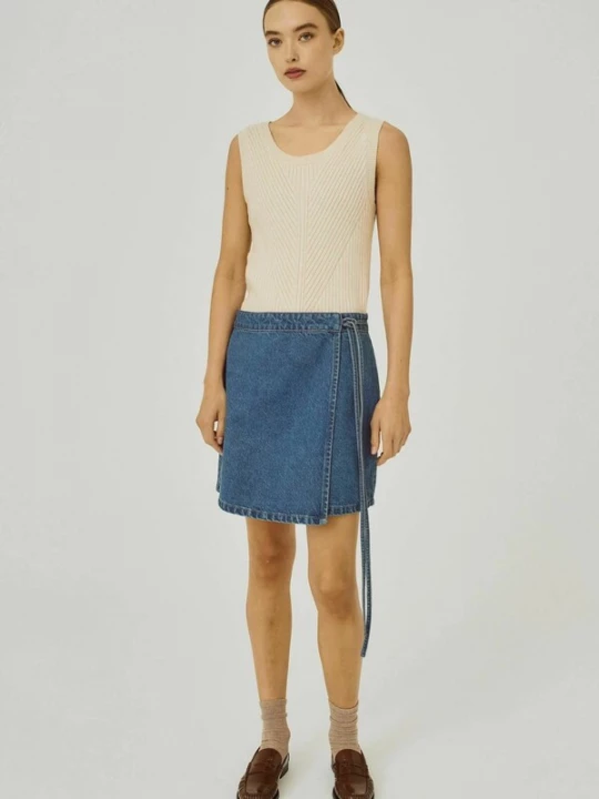 Foto van product NORR Rok 'Ninni' blauw denim
