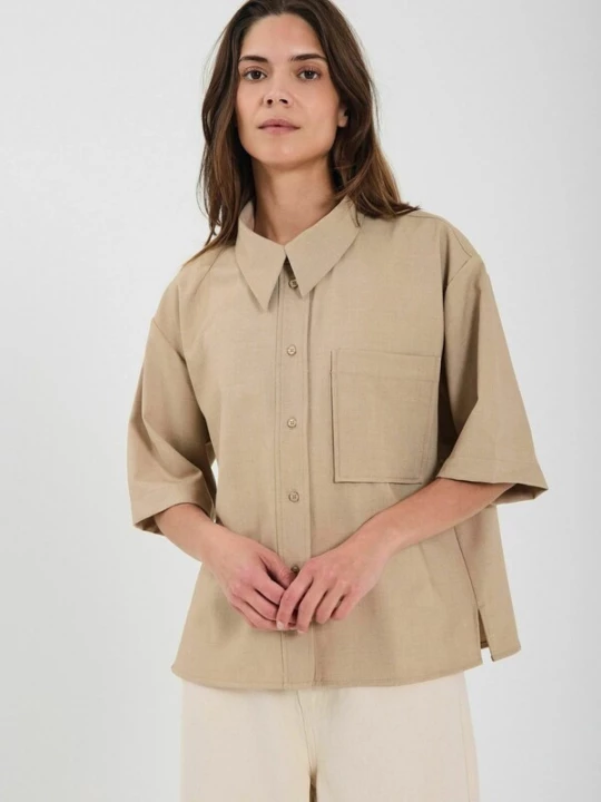 Foto van product NORR Shirt beige