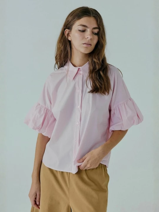 Foto van product NORR Shirt ' Betty ' lichtroze