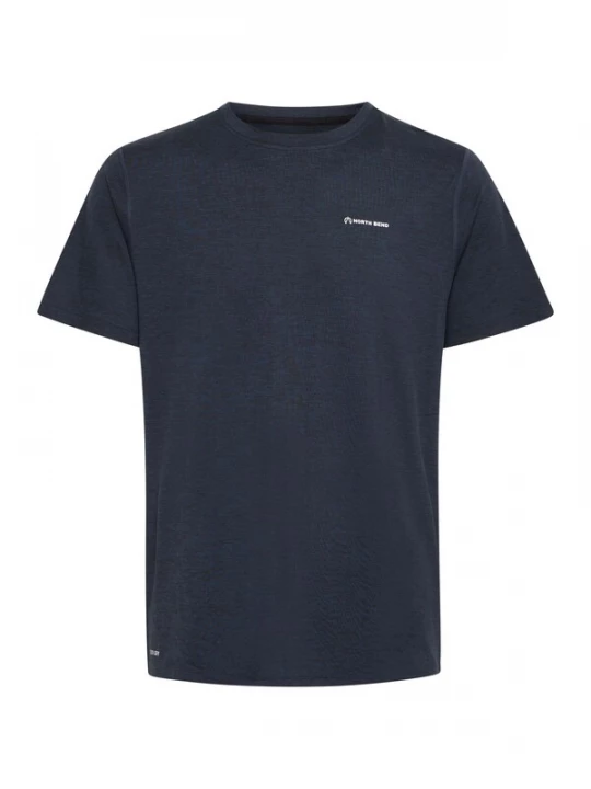 Foto van product North Bend Functioneel shirt 'Adrian' donkerblauw / wit