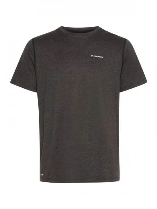 Foto van product North Bend Functioneel shirt 'NBAdrian M' zwart gemêleerd