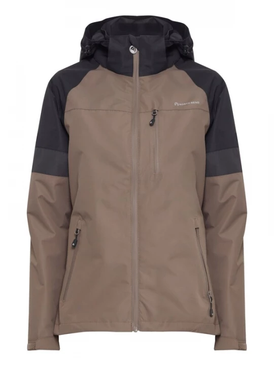 Foto van product North Bend Functionele jas 'Toana' taupe / zwart