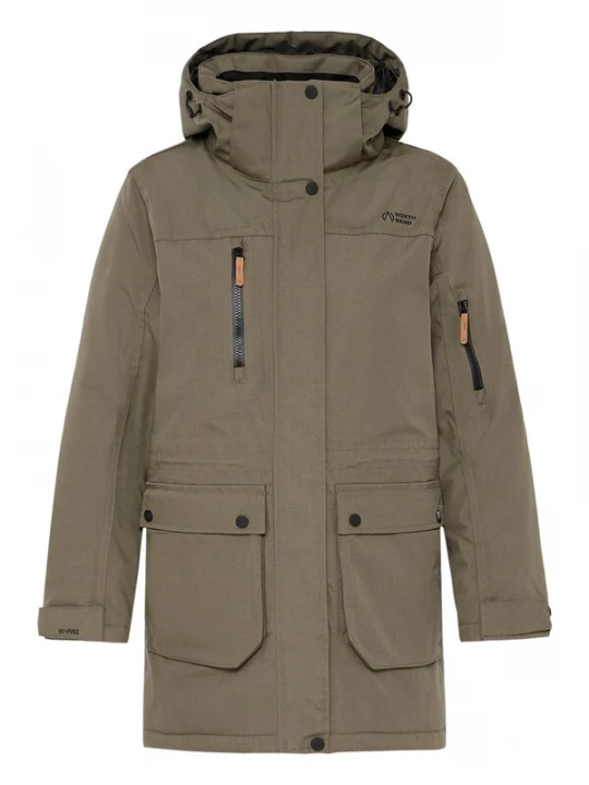 Foto van product North Bend Outdoorjas 'Wanda' olijfgroen / zwart
