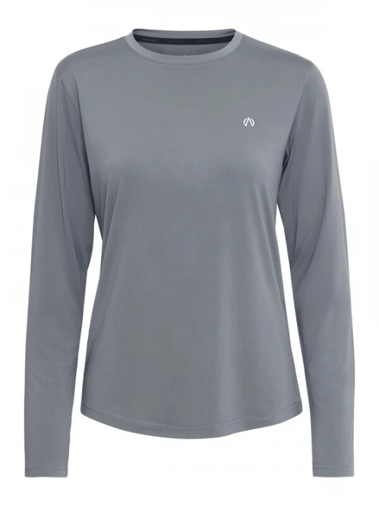 Foto van product North Bend Shirt 'Tergola' rookgrijs / wit