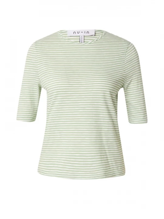 Foto van product NU-IN Shirt groen / wit