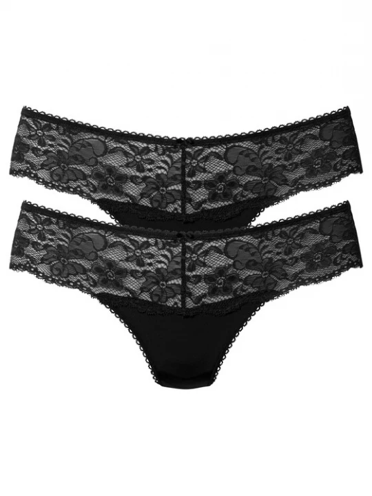 Foto van product NUANCE String 'Thong 2pack' zwart