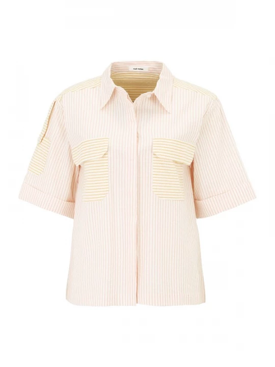 Foto van product NUÉ NOTES Blouse 'Finnegan' oranje / rosa / wit