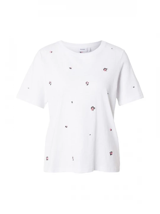 Foto van product NÜMPH Shirt 'KASANDRA' groen / rosa / lichtroze / wit