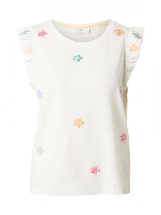 Foto van product NÜMPH Shirt 'NUNESSA' geel / jade groen / rosa / wit