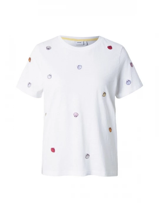 Foto van product NÜMPH Shirt 'NUShellpa' lichtblauw / lila / knalrood / wit