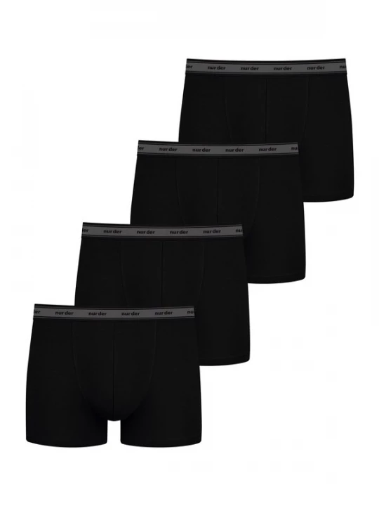 Foto van product Nur Der Boxershorts grijs / zwart
