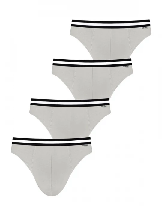 Foto van product Nur Der Slip lichtgrijs / zwart / wit