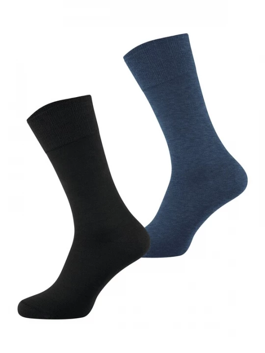Foto van product Nur Der Sokken ' Bambus ' blauw / zwart