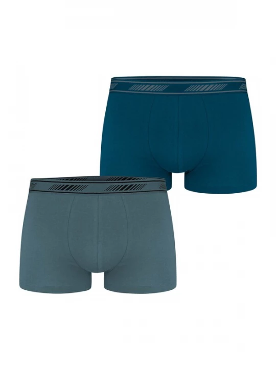 Foto van product Nur Die Boxershorts ' Cotton 3D-Flex ' blauw / groen / petrol