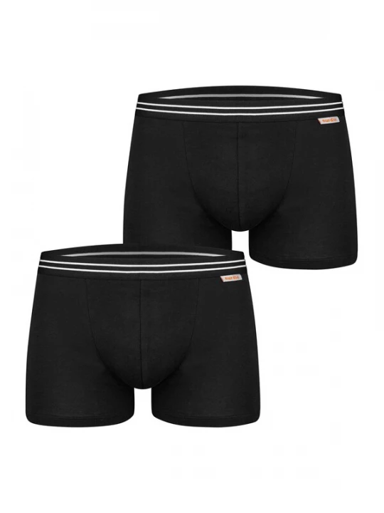 Foto van product Nur Die Boxershorts ' Cotton Stretch ' zwart / wit
