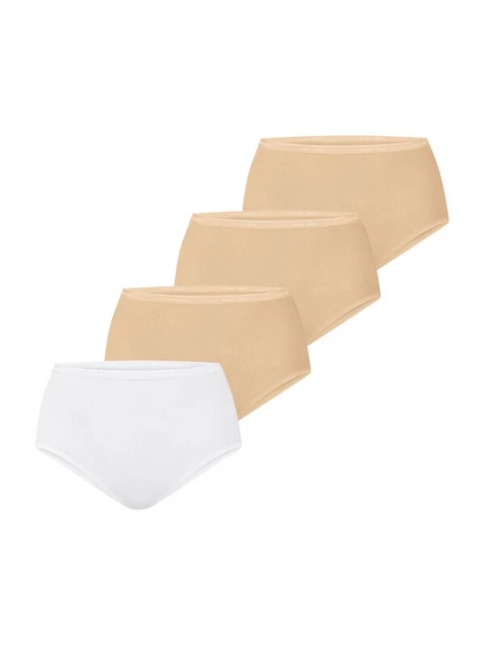 Foto van product Nur Die Slip ' Bio-Baumwolle ' beige / wit