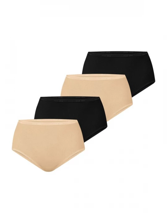 Foto van product Nur Die Slip ' Bio-Baumwolle ' beige / zwart