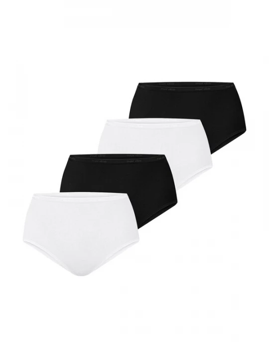 Foto van product Nur Die Slip ' Bio-Baumwolle ' zwart / wit
