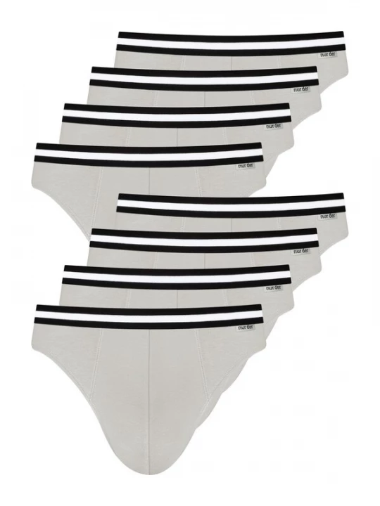 Foto van product Nur Die Slip lichtgrijs / zwart / wit