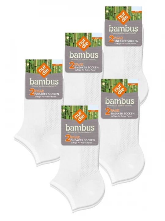 Foto van product Nur Die Sokken ' Bambus Sneaker ' wit
