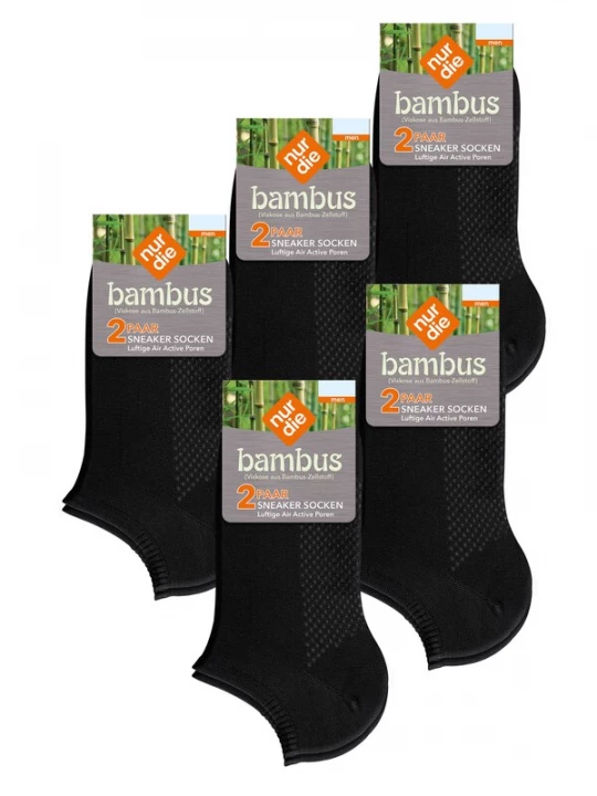 Foto van product Nur Die Sokken ' Bambus Sneaker ' zwart