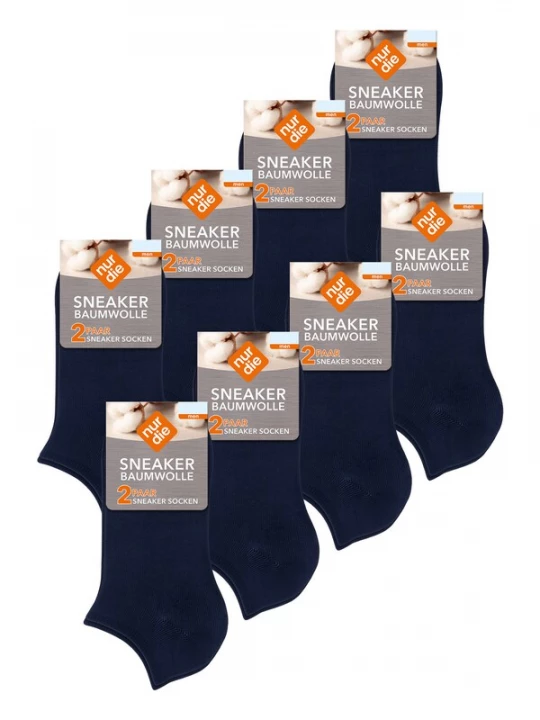 Foto van product Nur Die Sokken ' Baumwolle Basic Unifarben ' donkerblauw