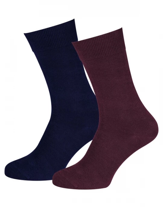 Foto van product Nur Die Sokken ' Baumwolle Business Pack ' marine / aubergine