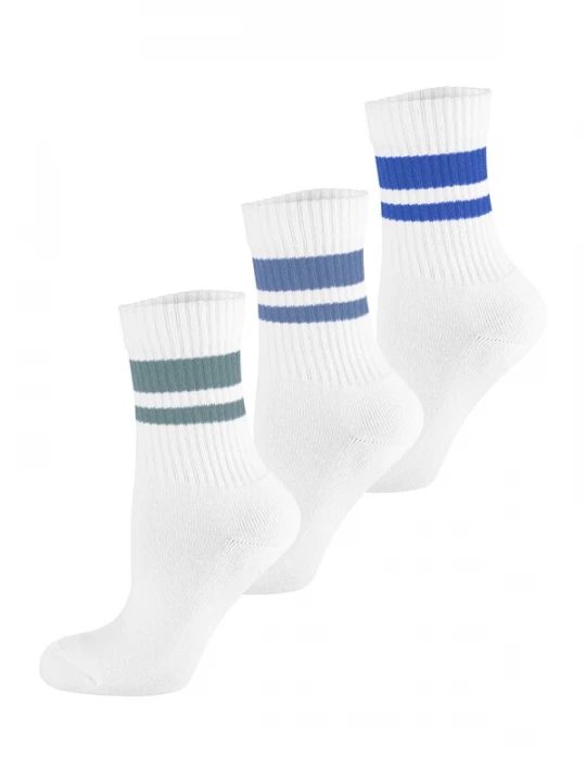 Foto van product Nur Die Sokken ' Frotteesohle ' blauw / groen / wit