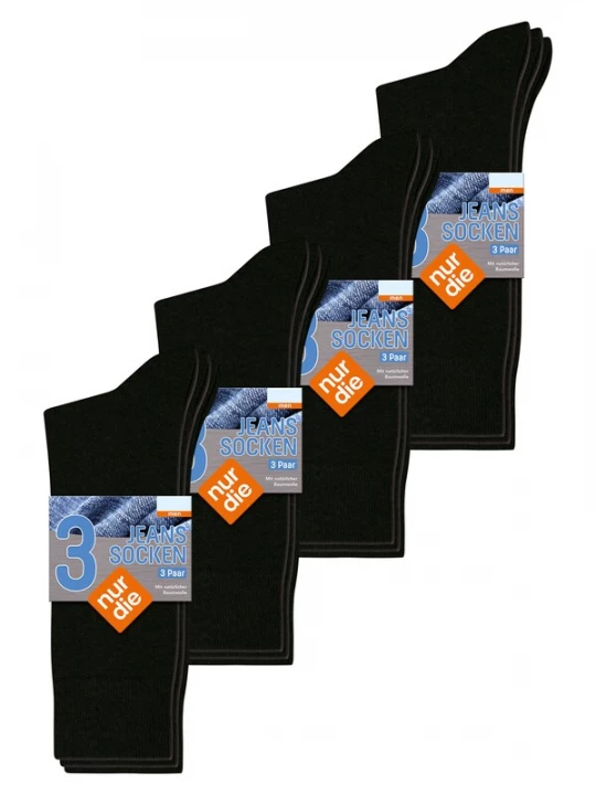 Foto van product Nur Die Sokken ' Jeans Socken ' zwart