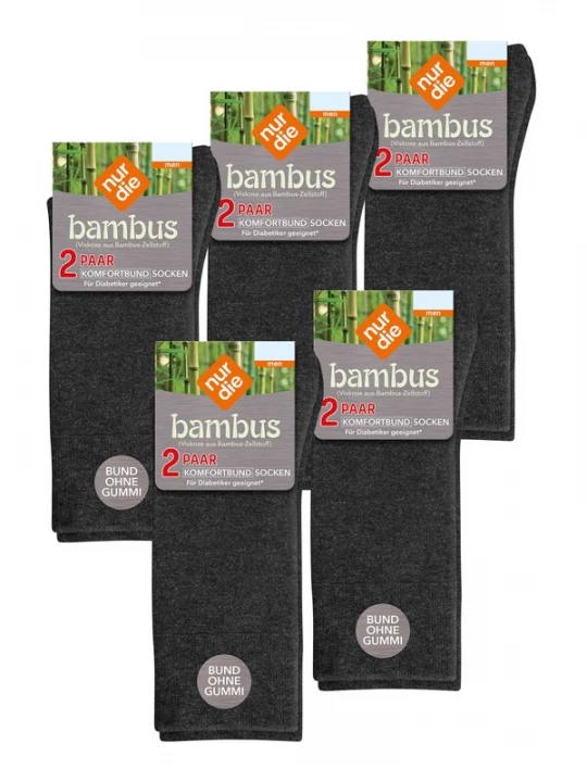 Foto van product Nur Die Sokken ' Komfortbund Socken Viskose ' antraciet