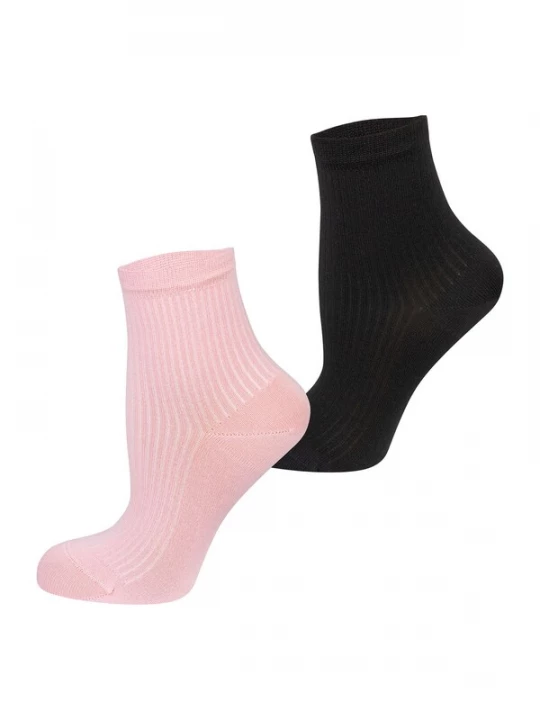 Foto van product Nur Die Sokken ' Premium Soft Modal ' pink / zwart