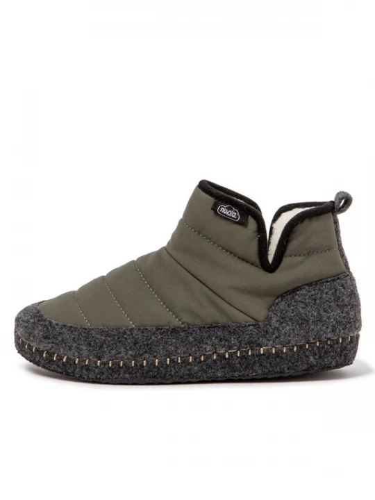 Foto van product Nuvola. Huisschoenen 'Boot New Wool' donkergroen