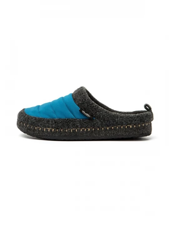 Foto van product Nuvola. Huisschoen 'Zueco New Wool' petrol
