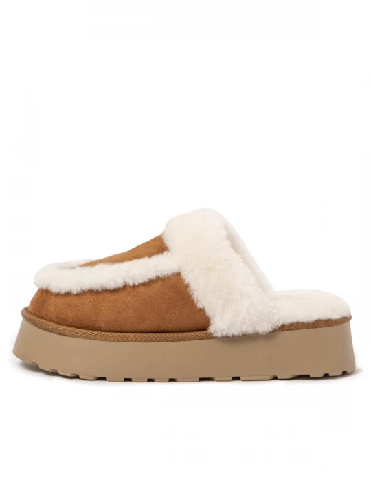 Foto van product Nuvola. Huisschoenen 'Alaska' kastanjebruin