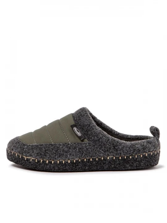 Foto van product Nuvola. Huisschoenen 'Zueco New Wool' donkergroen