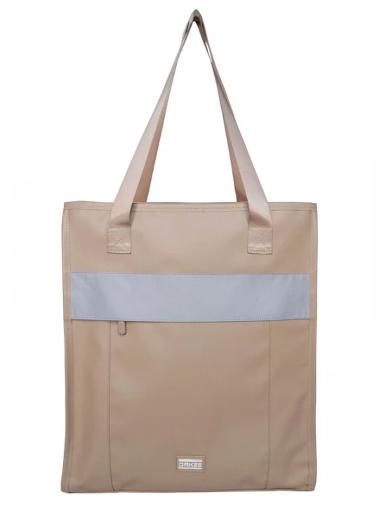 Foto van product OAK25 Shopper donkerbeige / grijs