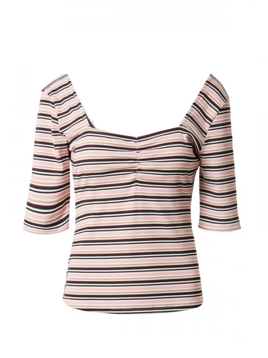 Foto van product Oasis Shirt rosa / kersrood / zwart / wit
