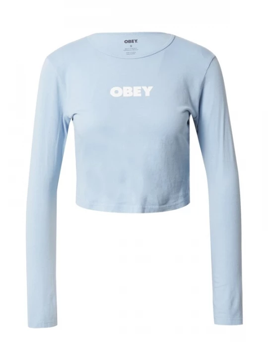 Foto van product Obey Shirt lichtblauw / wit