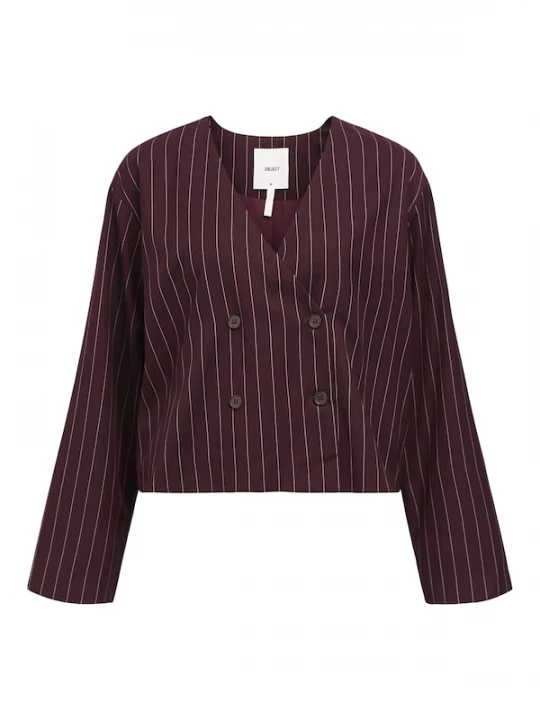 Foto van product OBJECT Blazers 'OBJShay' wijnrood / wit