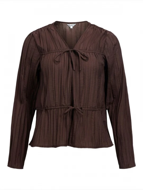 Foto van product OBJECT Blouse 'OBJBREA' chocoladebruin