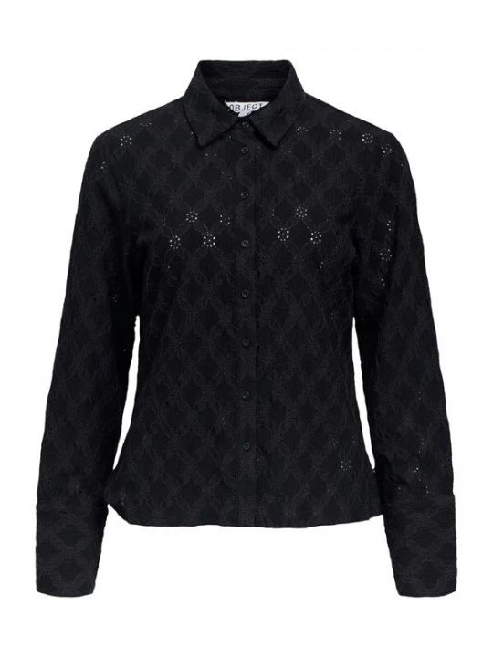 Foto van product OBJECT Blouse 'OBJESTELLE' zwart