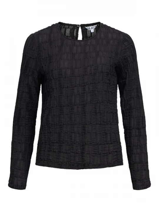 Foto van product OBJECT Blouse 'OBJEvie' zwart