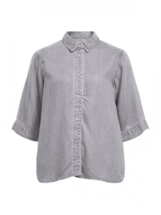 Foto van product OBJECT Blouse 'OBJFRAME' grey denim