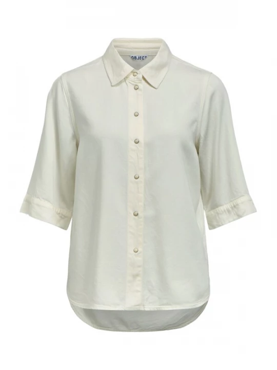 Foto van product OBJECT Blouse 'OBJFRAME' white denim