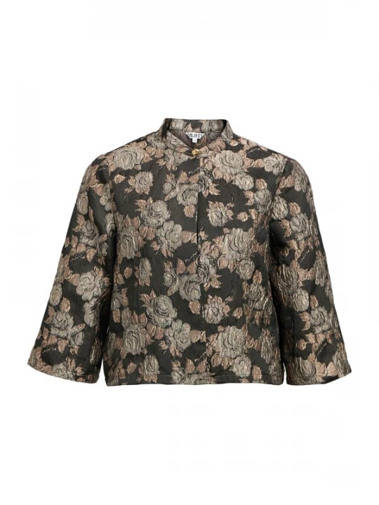 Foto van product OBJECT Blouse 'OBJJuna' beige / zwart / zilver