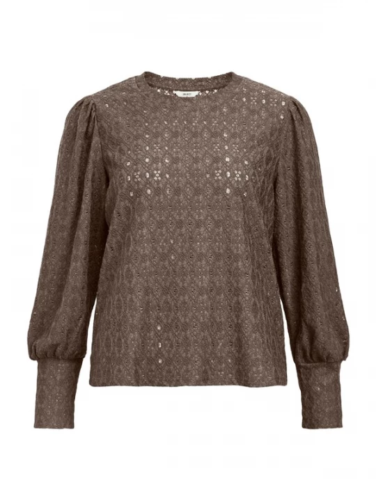 Foto van product OBJECT Blouse 'OBJLaila' chocoladebruin