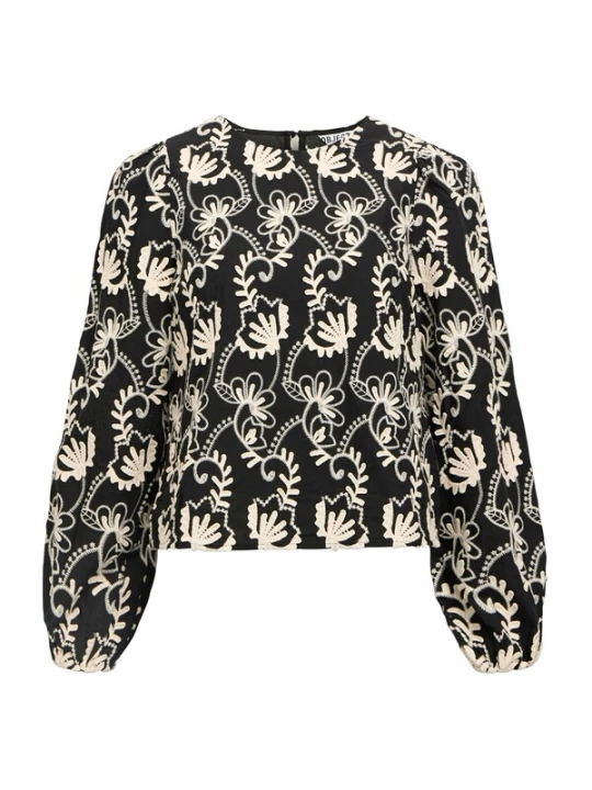 Foto van product OBJECT Blouse 'OBJMya' zwart / wit