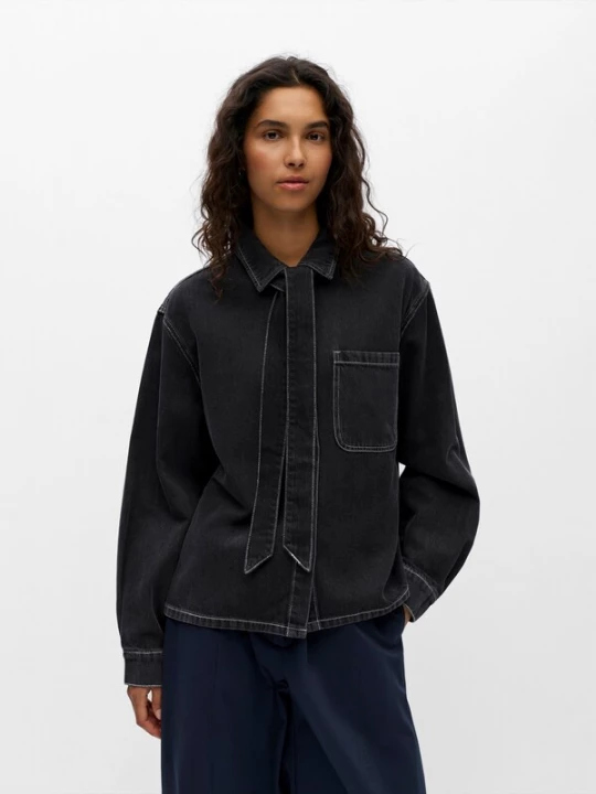 Foto van product OBJECT Blouse 'OBJROSIE' black denim